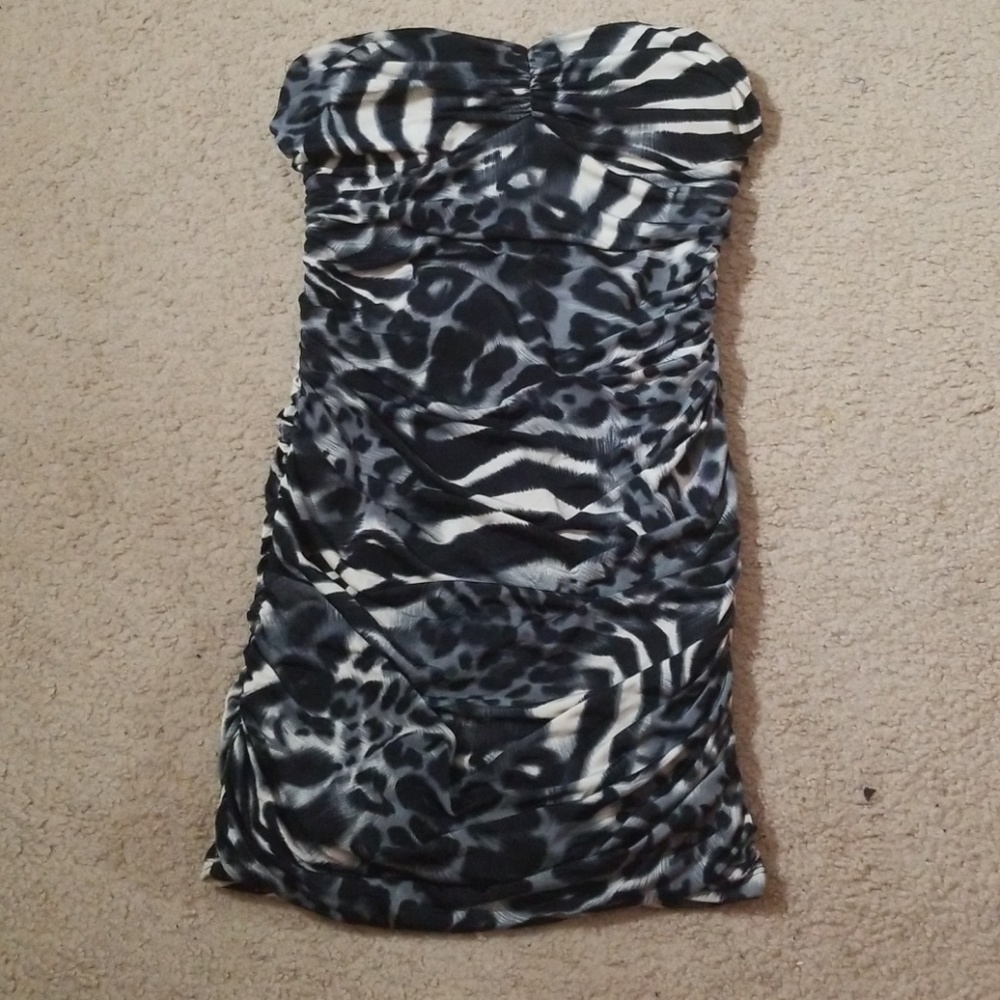 Cute Lepard Print Bodycon Dress